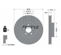 Textar Dischi freno 92171905 Ø335 mm forati ventilazione interna anteriore 2x per Mercedes Classe S