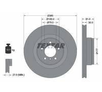 Disco freno TEXTAR 92178403 anteriore, ventilato, 1 Pezzo