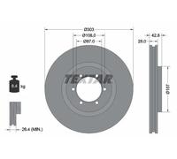 TEXTAR 92180003 Disco freno
