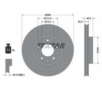 2x Disco freno ventilazione interna 92180703 TEXTAR per MAZDA 6 Tre volumi
