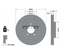 TEXTAR 92180803 Disco freno