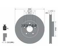 Disco freno TEXTAR 92186503 anteriore, ventilato, 1 Pezzo