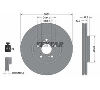 TEXTAR 92194900 Disco freno