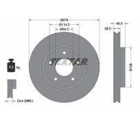 TEXTAR 92198203 Disco freno