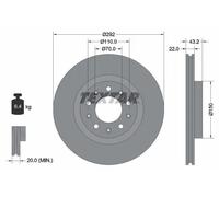 TEXTAR 92221103 Disco freno
