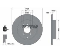 TEXTAR 92223603 Disco freno