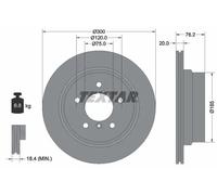 2x Disco freno ventilazione interna 92227103 TEXTAR per BMW 1 Coupé 1 Cabriolet