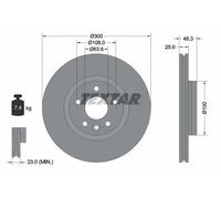2x Disco freno ventilazione interna 92255703 TEXTAR per VOLVO V40 Cross Country