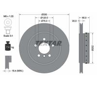 2x Disco freno ventilazione interna 92265925 TEXTAR per BMW 5 5 Touring