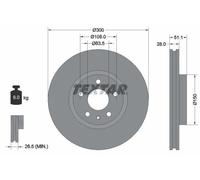 2x Disco freno ventilazione interna 92268603 TEXTAR per FORD MONDEO V Hatchback