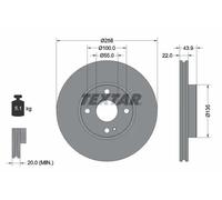 Textar Dischi freno 92300903 ventilati Ø258 mm anteriori Coppia