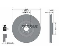 2x Disco freno ventilazione interna 92308905 TEXTAR per VOLVO XC90 II XC60 II