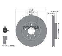 TEXTAR 92326203 Disco freno