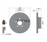 Textar Disco freno 92327005 anteriore ventilato per BMW