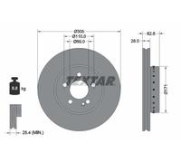 2X Textar 92343625 Disco Freno Per Mercedes-Benz W205 S205 A205 C205 W213 C238