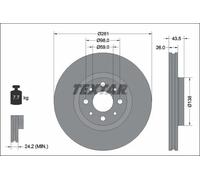 Disco freno TEXTAR 92344703 anteriore, ventilato, 1 Pezzo