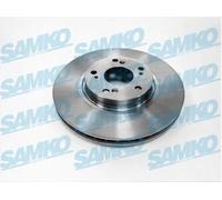 2x Disco freno ventilazione interna H1006V SAMKO per HONDA ACCORD VII Tourer