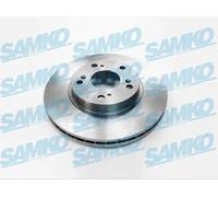 2x Disco freno ventilazione interna H1015V SAMKO per HONDA CIVIC VII Hatchback