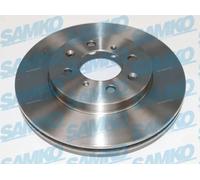 2x Disco freno ventilazione interna H1027V SAMKO per HONDA JAZZ III JAZZ II