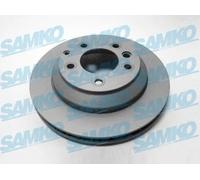2x Disco freno ventilazione interna P2000VR SAMKO per VW PORSCHE AUDI