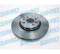 2x Disco freno ventilazione interna R1010VR SAMKO per RENAULT GRAND SCÉNIC II