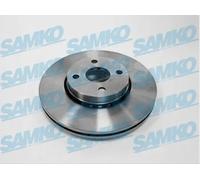 2x Disco freno ventilazione interna T2002V SAMKO per TOYOTA COROLLA