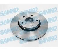 2x Disco freno ventilazione interna T2014V SAMKO per TOYOTA COROLLA Verso AURIS