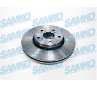 2x Disco freno ventilazione interna T2087V SAMKO per TOYOTA AVENSIS Tre volumi
