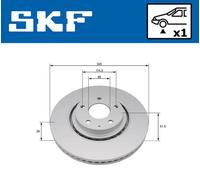 SKF VKBD 81406 V1 Disco freno