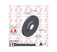 ZIMMERMANN 430.1498.52 Disco freno