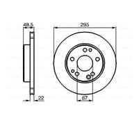 2x Disco Frontale 2948 Ventilato Ventilazione Interna per Mercedes Cabriolet