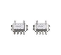 2X DiSEqC 4X2 2 In 4 Uscite Segnale Satellitare Multiswitch LNB Voltaggio Selezionato 950-24000 MHz per Ricevitore TV
