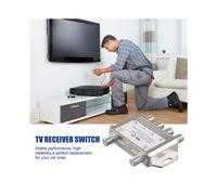 2X DiSEqC 4X2 2 In 4 Uscite Segnale Satellitare Multiswitch LNB Voltaggio Selezionato 950-24000 MHz per Ricevitore TV