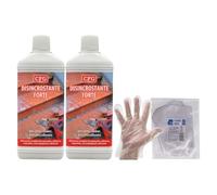 2X Disincrostante Forte per Cotto, Clinker, Gres Porcellanato, Rimuove Residui di Cemento, Pittura, Macchie 1L + 100pz Guanti HDPE Monouso(accessorio diverso a seconda delle disponibilità)