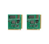 2X Display LCD un 4 Cifre Analizzatore PC Scheda Diagnostica Scheda Madre Post Tester Analisi Computer Scheda PCI Memoria CPU