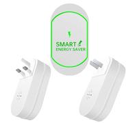 2x Dispositivo Di Risparmio Energetico Stop Watt, Dispositivo Recensioni,Plug In Energy Savers Stabilizzatore Di Tensione Professionale,Riduttore Di Elettricità Da 90-250V Per Elettrodomestici
