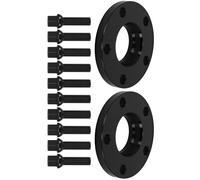 2x Distanziali 15mm 5x112 66.5mm for Audi A4 A5 A6 A7 Alluminio M14x1.5