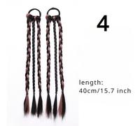 2X Donna Variopinto Parrucca Treccia Doppio Coda Ragazze Twist Treccia Hiphop