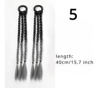 2X Donna Variopinto Parrucca Treccia Doppio Coda Ragazze Twist Treccia Hiphop