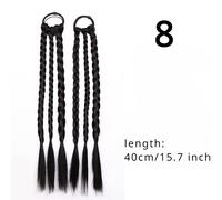 2X Donna Variopinto Parrucca Treccia Doppio Coda Ragazze Twist Treccia Hiphop