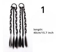 2X Donna Variopinto Parrucca Treccia Doppio Coda Ragazze Twist Treccia Hiphop
