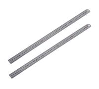 2X Doppia Scala Laterale in Acciaio Righello Strumento di Misurazione 9482