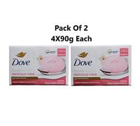 3 X DOVE DELICIOUS CARE Latte Di Cocco Sapone 4X90G ( Totale 12 Barre )