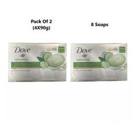 2x Dove Rinfrescante Crema di Bellezza Barrette 4 X 90g (8 Saponi)