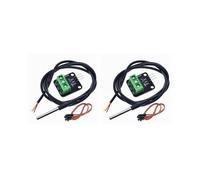 2X DS18B20 Kit Modulo Sensore di Temperatura Impermeabile 100 cm Cavo Sensore Digitale Adattatore Terminale Sonda per