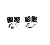 2X Dual 120mm 5V USB Powered PC Router Ventole con Regolatore di Velocità Ventola di Raffreddamento Ad Alto Flusso D'Aria per Ricevitore Modem Router