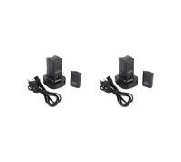 2X Dual Charger Dock Station con 4Pcs 4800Mah Batteria Ricaricabile LED Luce di Ricarica per Controller Spina Ue