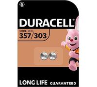 2X Duracell 357/303 (1 Blister Da 2 Batterie) 2 Pile (SR44/V357/V303/SR44W/SR44SW)
