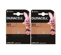 2X Duracell 364 (2 Blister Da 1 Batteria) 2 Pile (SR621/V364/SR60/SR621W)