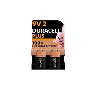 2X Duracell 9V Plus (1 Blister Da 2 Batterie) 2 Pile (6LR61/MN1604)